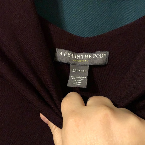 A pea in the pod eggplant maternity dress! - Picture 6 of 6